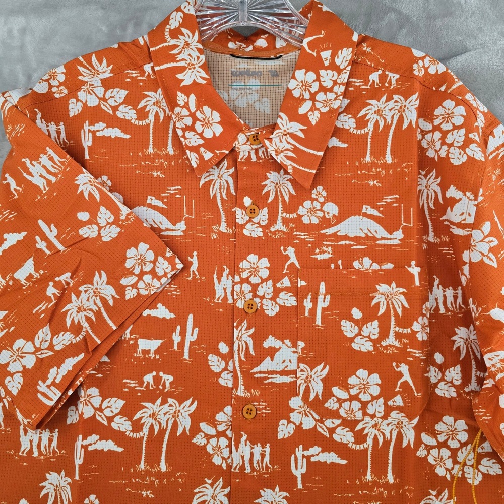 Wellen Airweave‎ Performance Shirt Large UT texas Longhorns Cactus Orange Mens